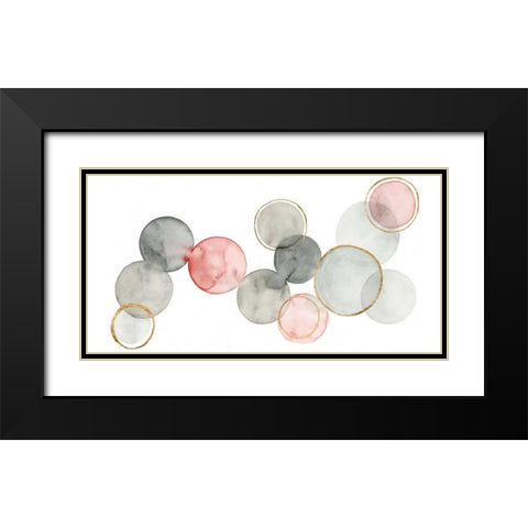 Gilded Spheres I Black Modern Wood Framed Art Print with Double Matting by Popp, Grace