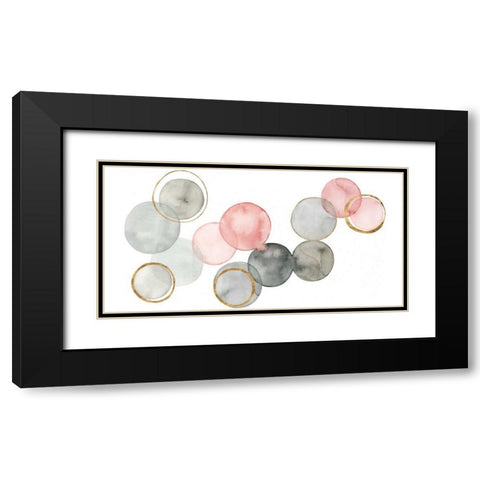 Gilded Spheres II Black Modern Wood Framed Art Print with Double Matting by Popp, Grace