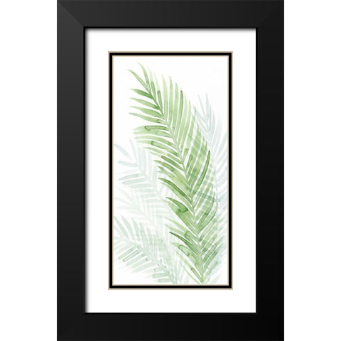 Faint Palms I Black Modern Wood Framed Art Print with Double Matting by Popp, Grace
