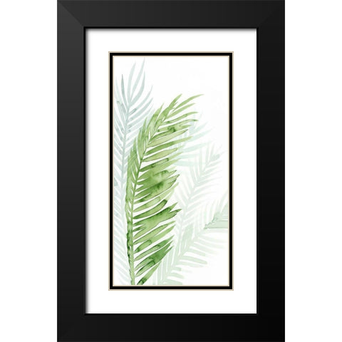 Faint Palms II Black Modern Wood Framed Art Print with Double Matting by Popp, Grace