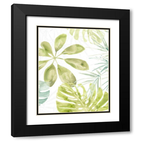Island Medley II Black Modern Wood Framed Art Print with Double Matting by Vess, June Erica