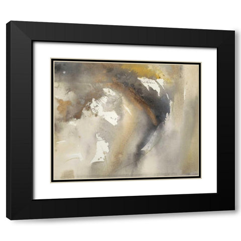 Waves in Motion I Black Modern Wood Framed Art Print with Double Matting by Combs, Joyce