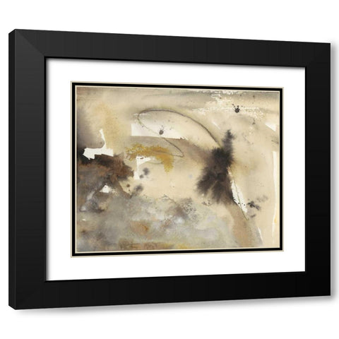 Waves in Motion III Black Modern Wood Framed Art Print with Double Matting by Combs, Joyce