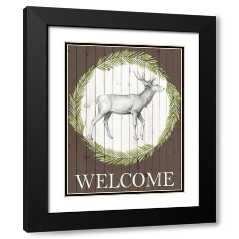 Woodland Walk I Black Modern Wood Framed Art Print with Double Matting by Popp, Grace