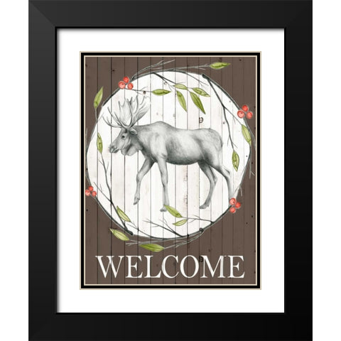 Woodland Walk II Black Modern Wood Framed Art Print with Double Matting by Popp, Grace