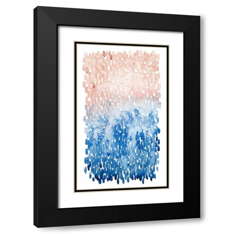 Coral Cascade I Black Modern Wood Framed Art Print with Double Matting by Popp, Grace