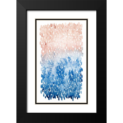 Coral Cascade I Black Modern Wood Framed Art Print with Double Matting by Popp, Grace