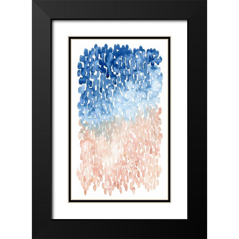 Coral Cascade II Black Modern Wood Framed Art Print with Double Matting by Popp, Grace