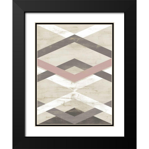 Midpoint I Black Modern Wood Framed Art Print with Double Matting by Vess, June Erica
