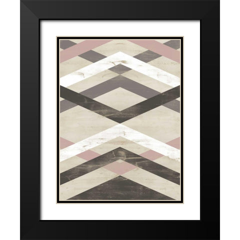 Midpoint III Black Modern Wood Framed Art Print with Double Matting by Vess, June Erica
