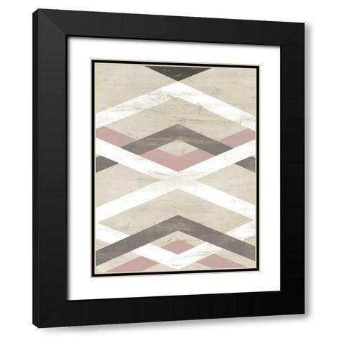 Midpoint IV Black Modern Wood Framed Art Print with Double Matting by Vess, June Erica
