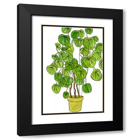 Potted Jungle II Black Modern Wood Framed Art Print with Double Matting by Wang, Melissa