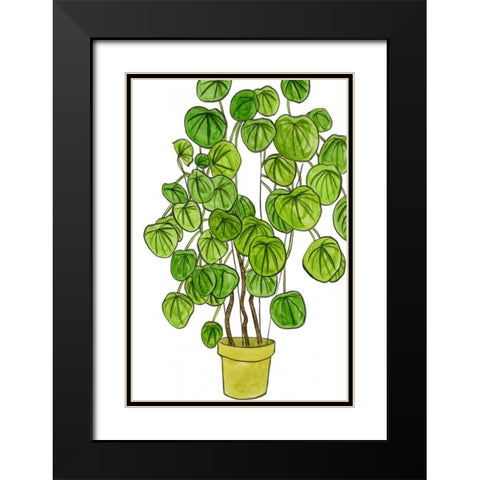 Potted Jungle II Black Modern Wood Framed Art Print with Double Matting by Wang, Melissa