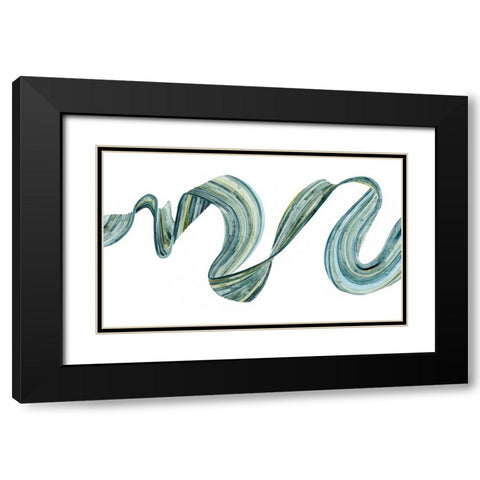 Ribbon Stream I Black Modern Wood Framed Art Print with Double Matting by Popp, Grace