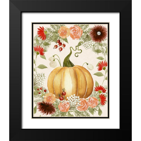 Red Autumn I Black Modern Wood Framed Art Print with Double Matting by Popp, Grace
