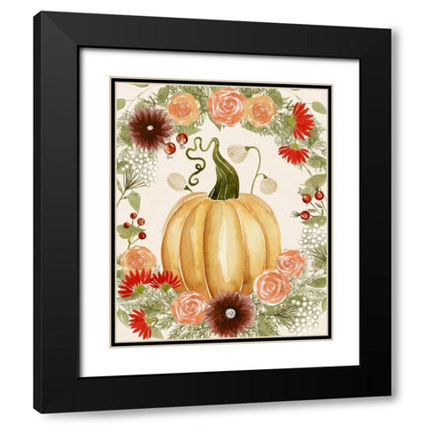 Red Autumn II Black Modern Wood Framed Art Print with Double Matting by Popp, Grace