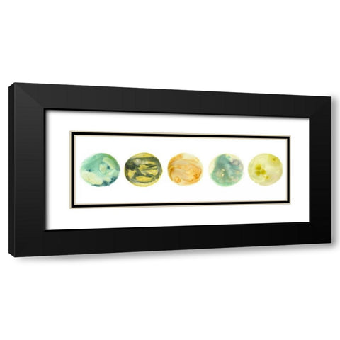 Planetary VII Black Modern Wood Framed Art Print with Double Matting by Vess, June Erica