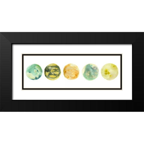 Planetary VII Black Modern Wood Framed Art Print with Double Matting by Vess, June Erica