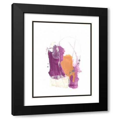 Slipstream II Black Modern Wood Framed Art Print with Double Matting by Vess, June Erica