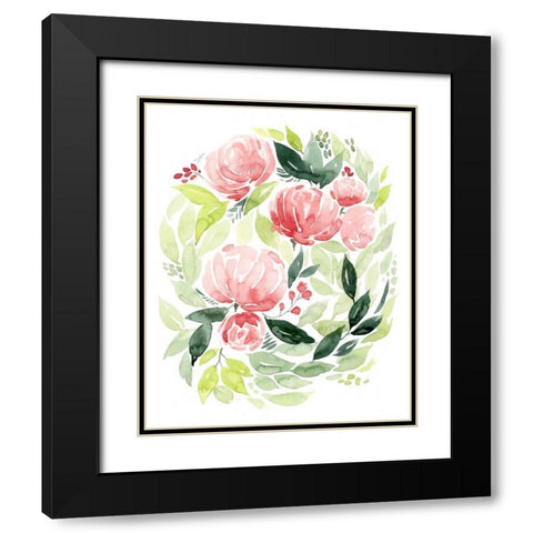 Buoyant Bouquet I Black Modern Wood Framed Art Print with Double Matting by Popp, Grace