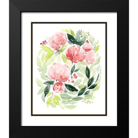 Buoyant Bouquet I Black Modern Wood Framed Art Print with Double Matting by Popp, Grace