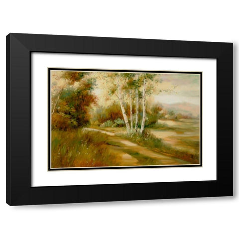 Eventide 9 Black Modern Wood Framed Art Print with Double Matting by Dag, Inc.