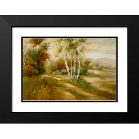 Eventide 9 Black Modern Wood Framed Art Print with Double Matting by Dag, Inc.