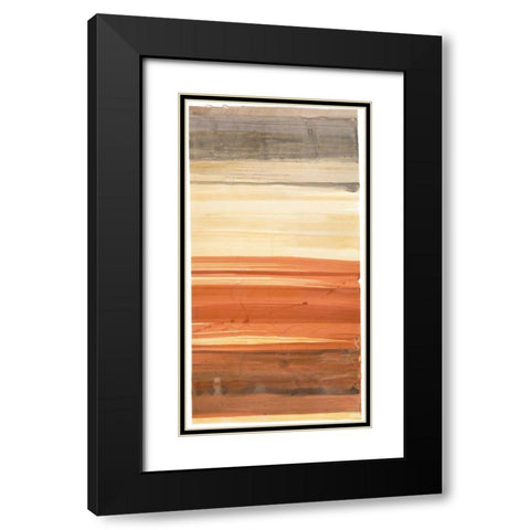 Evanescence 3 Black Modern Wood Framed Art Print with Double Matting by Dag, Inc.