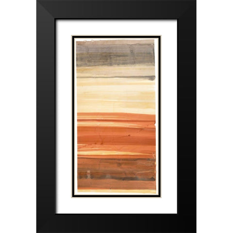 Evanescence 3 Black Modern Wood Framed Art Print with Double Matting by Dag, Inc.