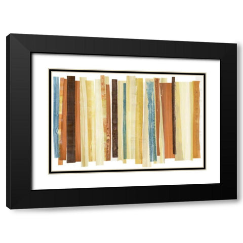 Evanescence 5 Black Modern Wood Framed Art Print with Double Matting by Dag, Inc.