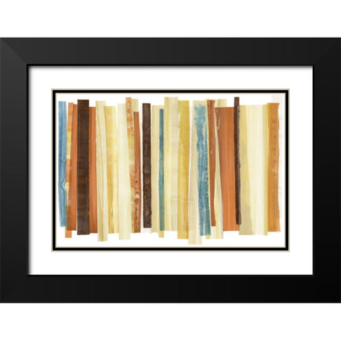 Evanescence 5 Black Modern Wood Framed Art Print with Double Matting by Dag, Inc.