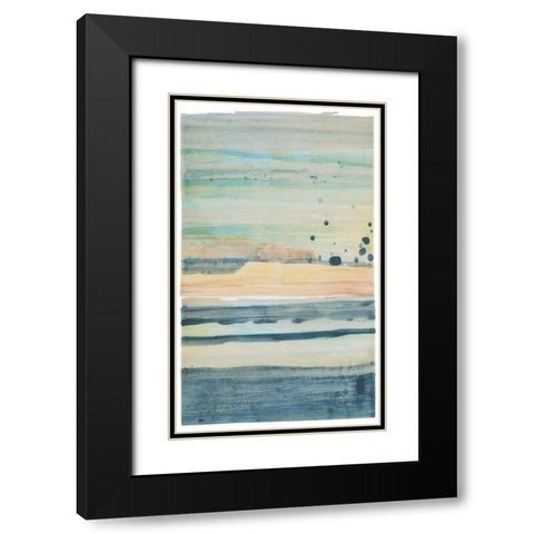 Evanescence 23 Black Modern Wood Framed Art Print with Double Matting by Dag, Inc.