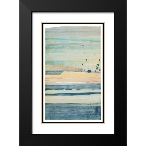 Evanescence 23 Black Modern Wood Framed Art Print with Double Matting by Dag, Inc.