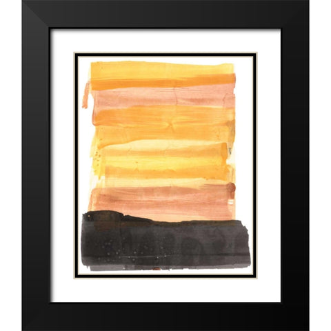 Evanescence 30 Black Modern Wood Framed Art Print with Double Matting by Dag, Inc.