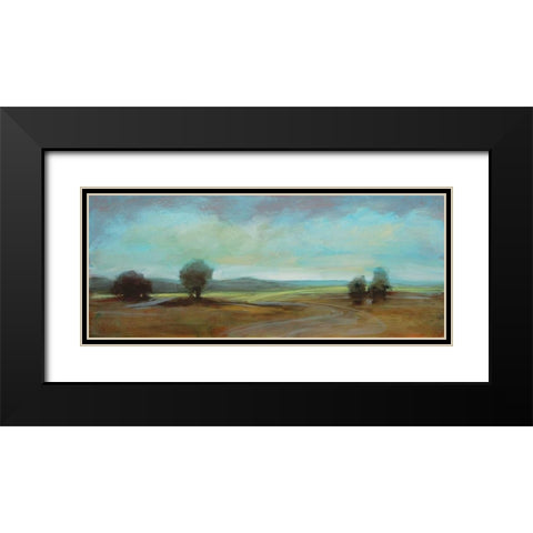 Landscape 101 Black Modern Wood Framed Art Print with Double Matting by Dag, Inc.