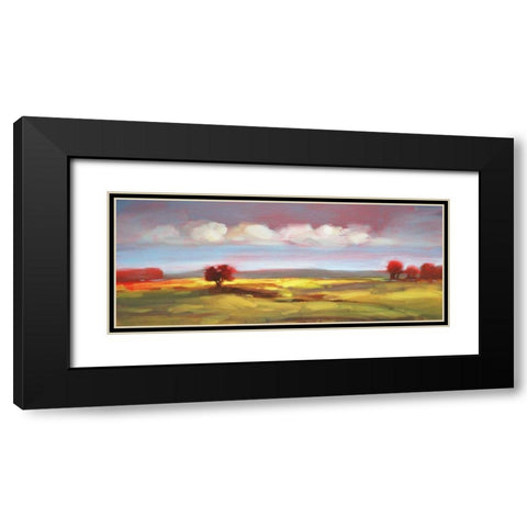 Landscape 105 Black Modern Wood Framed Art Print with Double Matting by Dag, Inc.