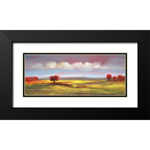 Landscape 105 Black Modern Wood Framed Art Print with Double Matting by Dag, Inc.