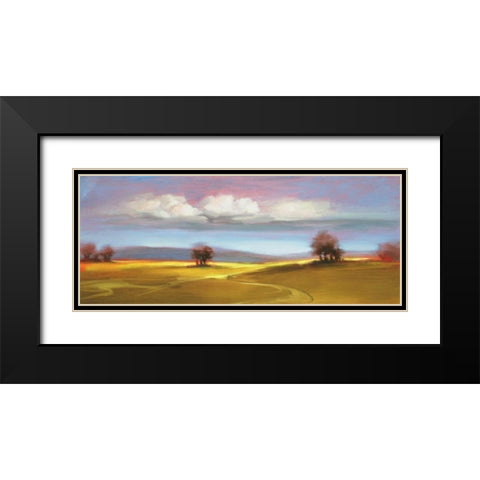 Landscape 106 Black Modern Wood Framed Art Print with Double Matting by Dag, Inc.