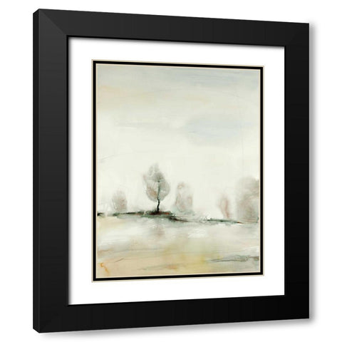 Solstice 7 Black Modern Wood Framed Art Print with Double Matting by Dag, Inc.