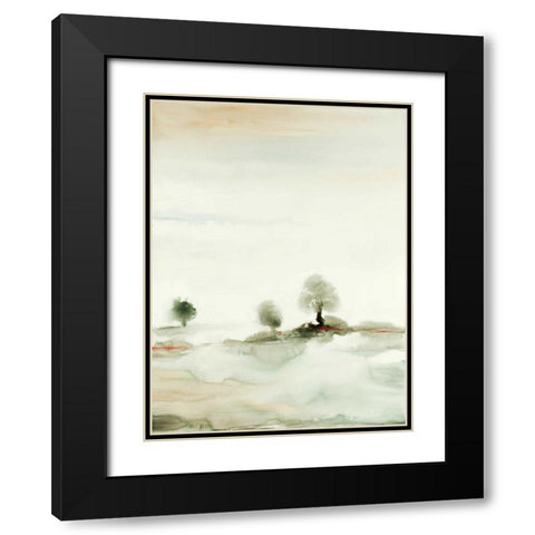 Solstice 8 Black Modern Wood Framed Art Print with Double Matting by Dag, Inc.