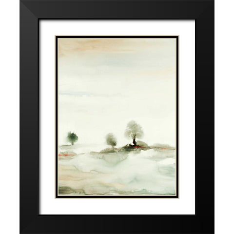 Solstice 8 Black Modern Wood Framed Art Print with Double Matting by Dag, Inc.