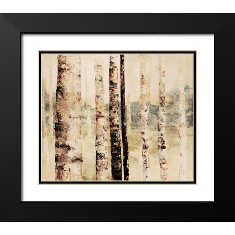Woodland 6 Black Modern Wood Framed Art Print with Double Matting by Dag, Inc.