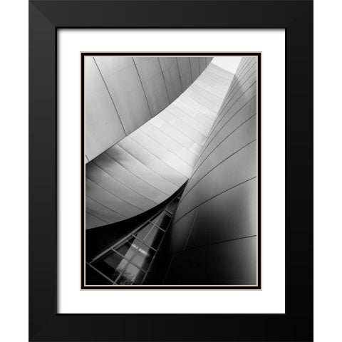 Ode to Gehry 6 Black Modern Wood Framed Art Print with Double Matting by Dag, Inc.