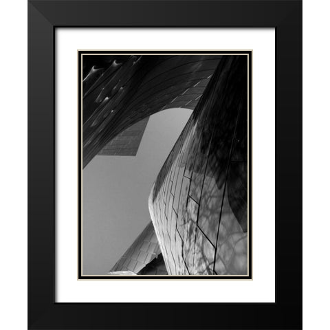 Ode to Gehry 7 Black Modern Wood Framed Art Print with Double Matting by Dag, Inc.