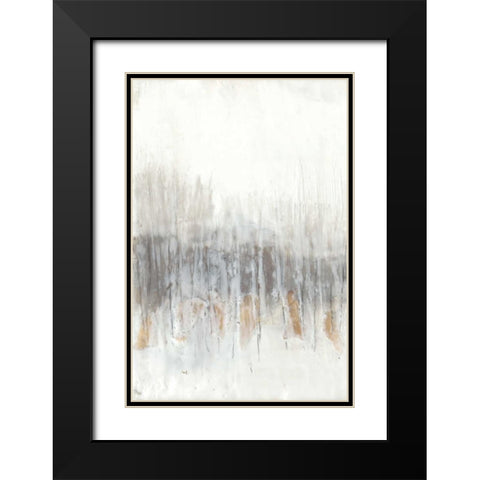 Neutral Wave I Black Modern Wood Framed Art Print with Double Matting by Goldberger, Jennifer