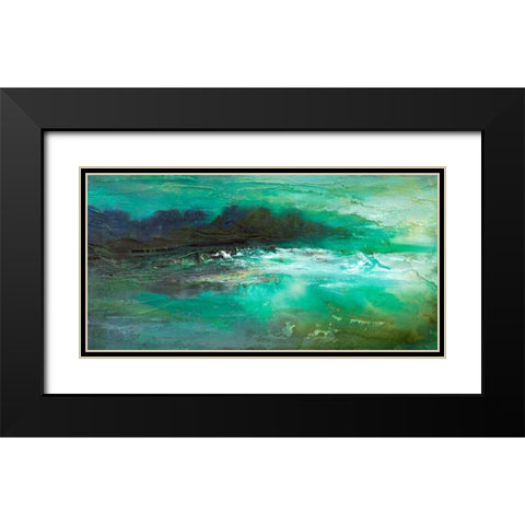 Dusk on the Coast  Black Modern Wood Framed Art Print with Double Matting by Finch, Sheila