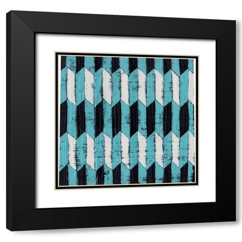 Over Under VI Black Modern Wood Framed Art Print with Double Matting by Zarris, Chariklia