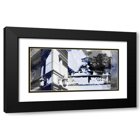 Architecture Collage II Black Modern Wood Framed Art Print with Double Matting by Jasper, Sisa