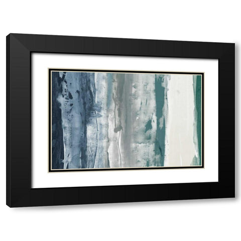 Navy Decision I Black Modern Wood Framed Art Print with Double Matting by Jasper, Sisa