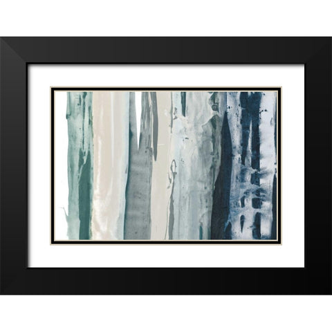 Navy Decision II Black Modern Wood Framed Art Print with Double Matting by Jasper, Sisa